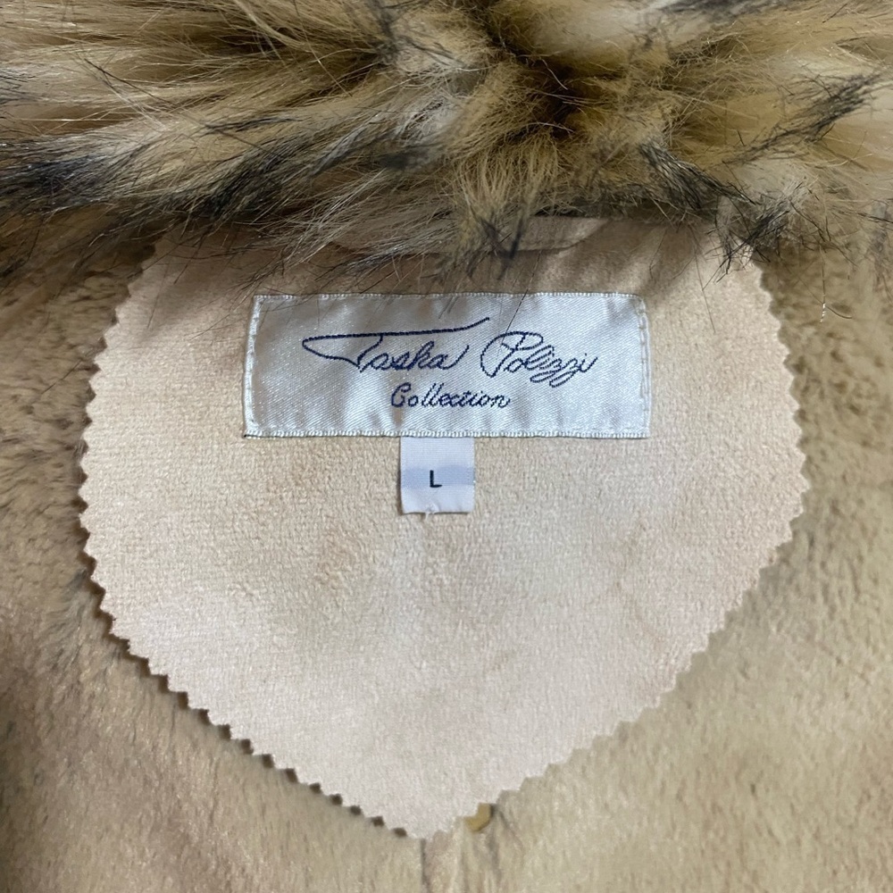 Carlo Pozzi Collection Faux Fur coat SZ L - Picture 10 of 11